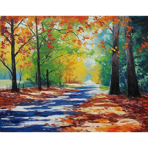 Road Through Mt. Wilson White Modern Wood Framed Art Print by Gercken, Graham