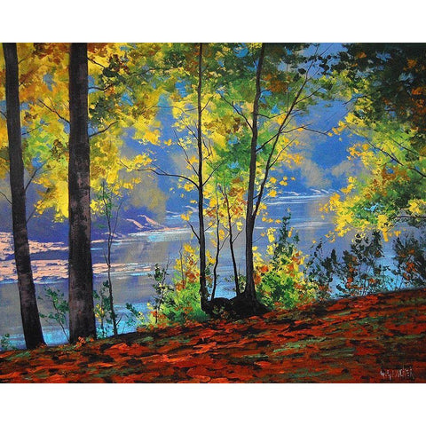 Tumut Australia Black Modern Wood Framed Art Print by Gercken, Graham