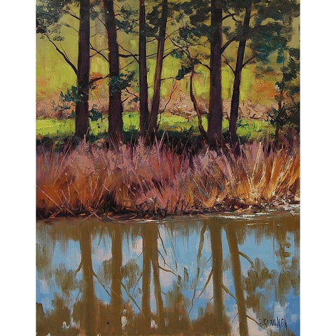 Plein Air Prints Black Modern Wood Framed Art Print by Gercken, Graham