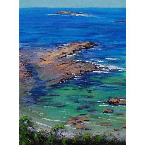 Shallow Waters Black Modern Wood Framed Art Print by Gercken, Graham