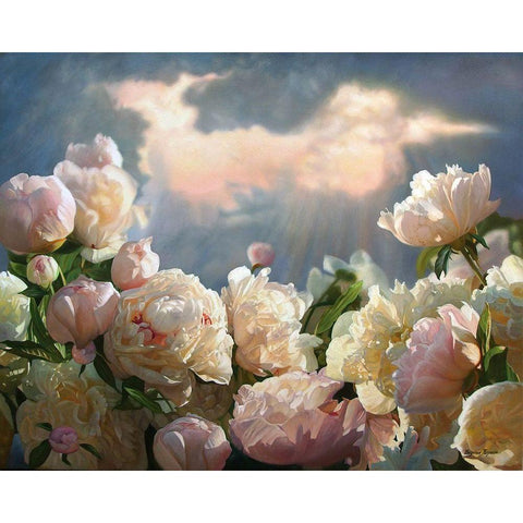 To the Light Gold Ornate Wood Framed Art Print with Double Matting by Kopania, Zbigniew