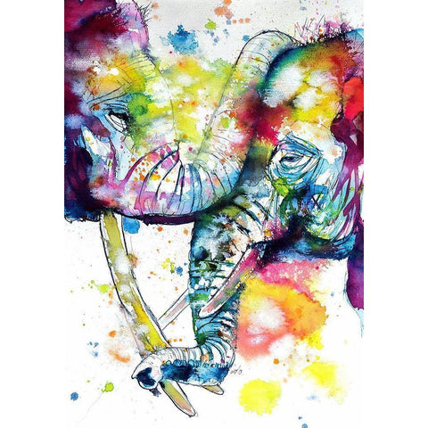 Loving Touch White Modern Wood Framed Art Print by Kovacs, Anna Brigite