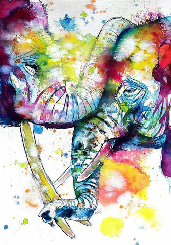 Loving Touch Black Ornate Wood Framed Art Print with Double Matting by Kovacs, Anna Brigite