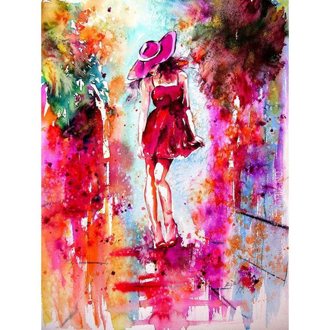 Magic in the City Gold Ornate Wood Framed Art Print with Double Matting by Kovacs, Anna Brigite