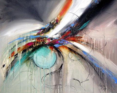 The Beginning White Modern Wood Framed Art Print with Double Matting by Kovacs, Anna Brigite