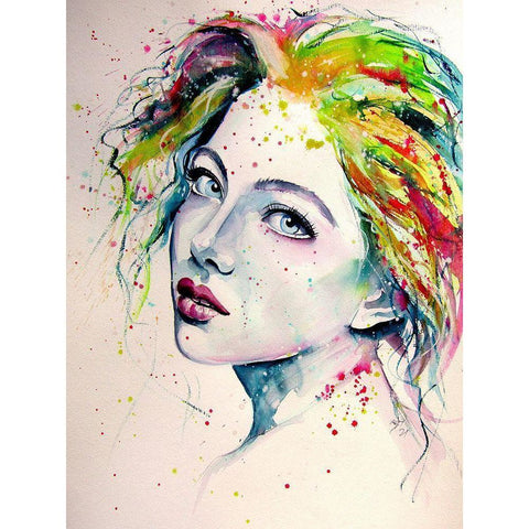 Charming Girl IX Gold Ornate Wood Framed Art Print with Double Matting by Kovacs, Anna Brigite