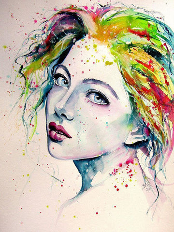 Charming Girl IX Black Ornate Wood Framed Art Print with Double Matting by Kovacs, Anna Brigite
