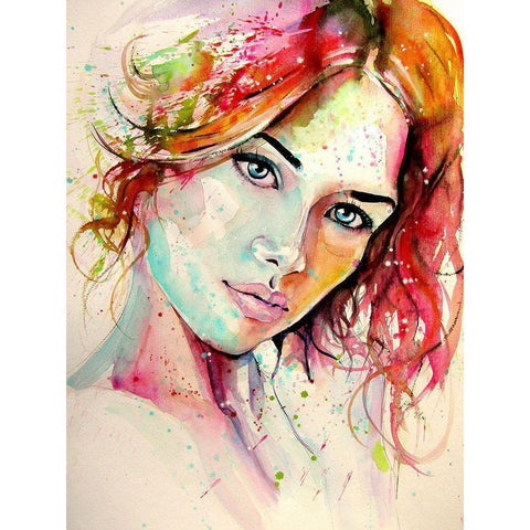 Charming Girl XI Black Modern Wood Framed Art Print by Kovacs, Anna Brigite