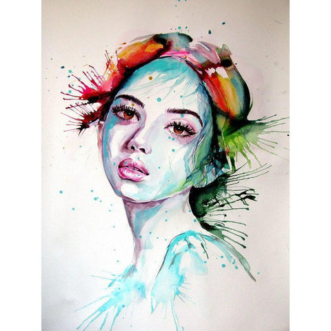 Charming Girl XIV Black Modern Wood Framed Art Print by Kovacs, Anna Brigite