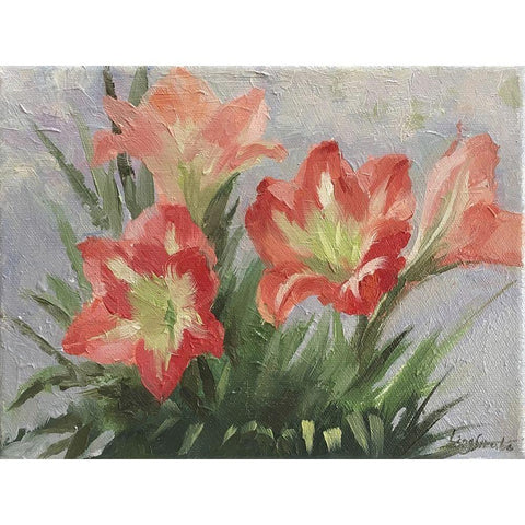 Greetings White Modern Wood Framed Art Print by Strube, Ling