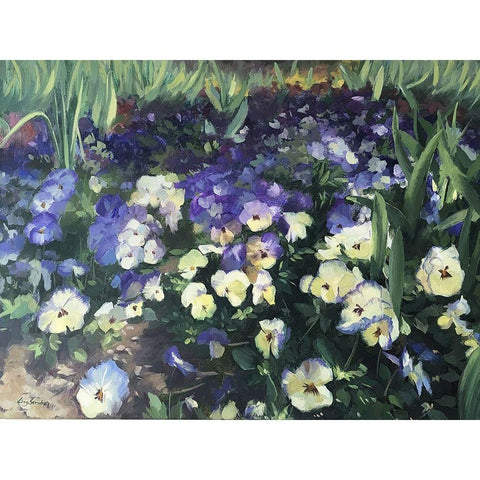 Spring Passion White Modern Wood Framed Art Print by Strube, Ling