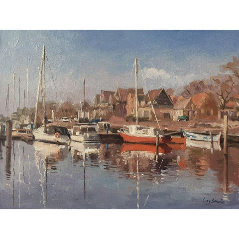 Netherlands Landscape I Black Modern Wood Framed Art Print by Strube, Ling