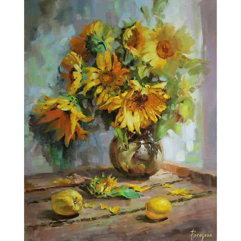 Sunny Day White Modern Wood Framed Art Print by Rogozina, Svetlana