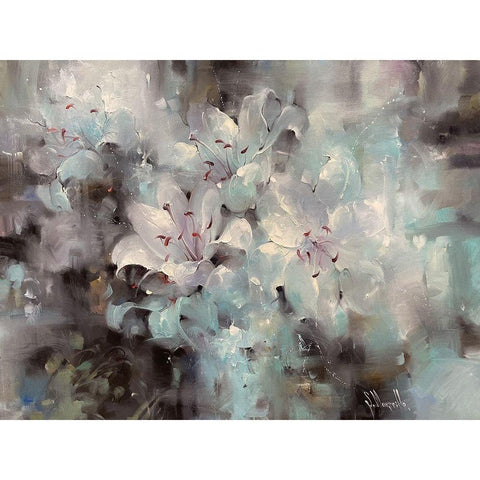 Moonlight Gold Ornate Wood Framed Art Print with Double Matting by Singatullin, Marsel