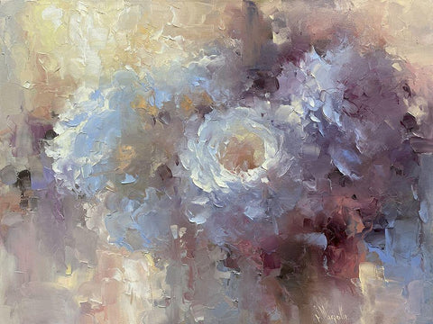 Powdery Clouds Black Ornate Wood Framed Art Print with Double Matting by Singatullin, Marsel