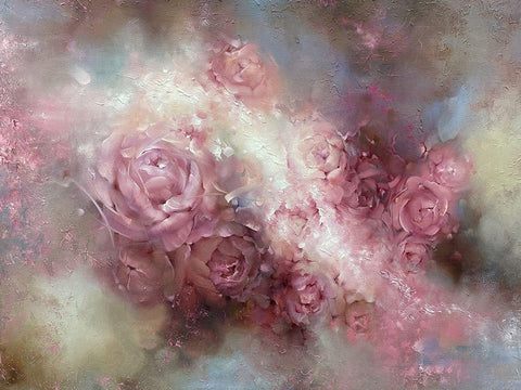 The Birth of Color Black Ornate Wood Framed Art Print with Double Matting by Singatullin, Marsel