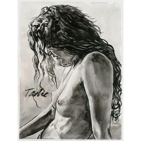 Morning Radiance Black Modern Wood Framed Art Print by Tashe