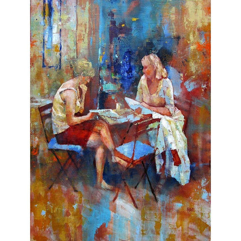 What do we eat?  Black Modern Wood Framed Art Print by Zakrynycny, Viktor