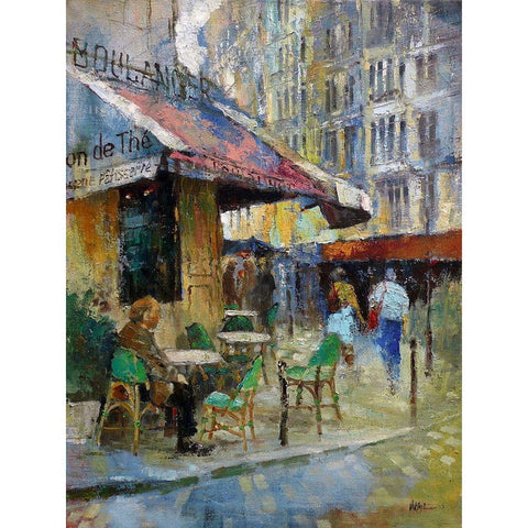 By an Old Baker White Modern Wood Framed Art Print by Zakrynycny, Viktor