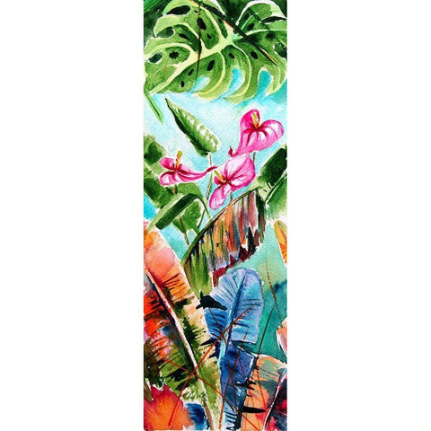 Tropical II Black Modern Wood Framed Art Print by Kovacs, Anna Brigite