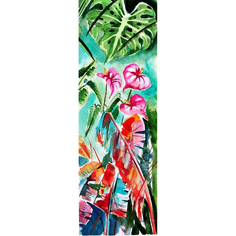 Tropical III Gold Ornate Wood Framed Art Print with Double Matting by Kovacs, Anna Brigite