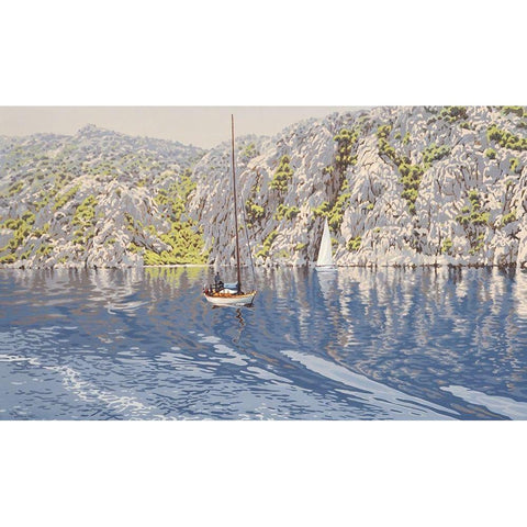 By sunshine Coast Black Modern Wood Framed Art Print with Double Matting by Adamov, Alexey
