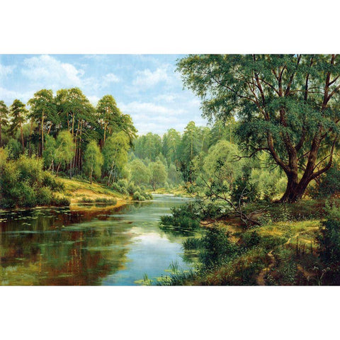 Russian Landscapes I Gold Ornate Wood Framed Art Print with Double Matting by Davutov, Ilfat