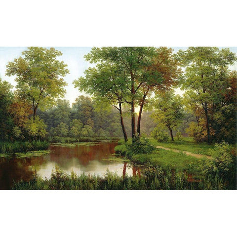 Russian Landscapes I White Modern Wood Framed Art Print by Babicev, Vjaceslav