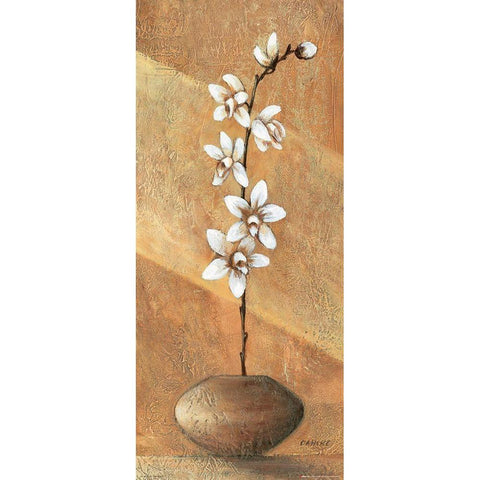 Orchids I Black Modern Wood Framed Art Print by Dahlke, Izabella