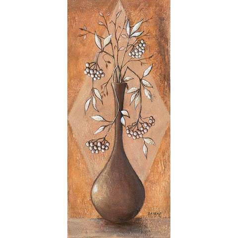 Flowers in the Vase II Gold Ornate Wood Framed Art Print with Double Matting by Dahlke, Izabella