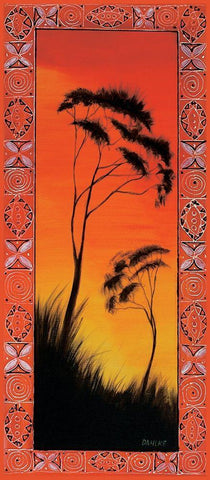 Australian Bush II Black Ornate Wood Framed Art Print with Double Matting by Dahlke, Izabella