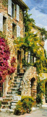 Old House in Italy II Black Ornate Wood Framed Art Print with Double Matting by Medeiros, Celito