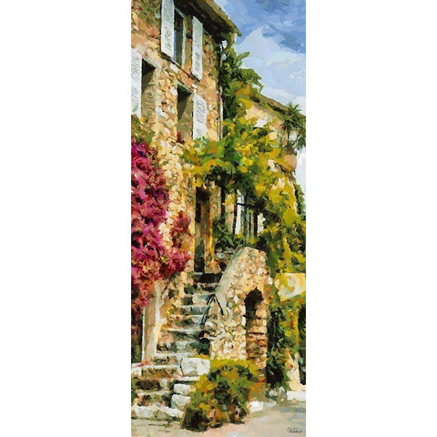 Old House in Italy II Black Modern Wood Framed Art Print by Medeiros, Celito
