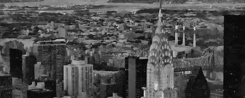 My lovely New York XXXIII Black Ornate Wood Framed Art Print with Double Matting by Medeiros, Celito