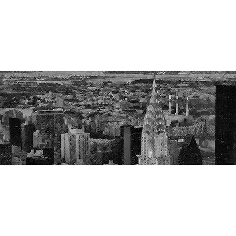 My lovely New York XXXIII Black Modern Wood Framed Art Print by Medeiros, Celito