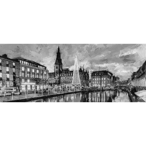 My lovely New York XXXIV Black Modern Wood Framed Art Print by Medeiros, Celito