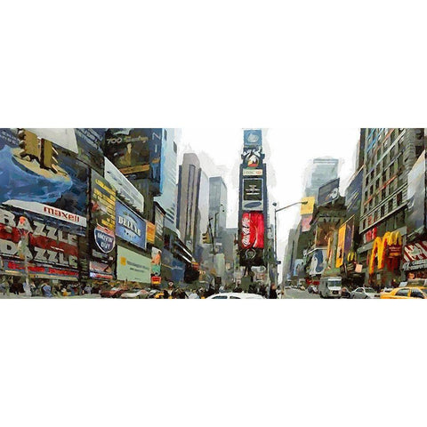 My lovely New York XXXV Black Modern Wood Framed Art Print by Medeiros, Celito