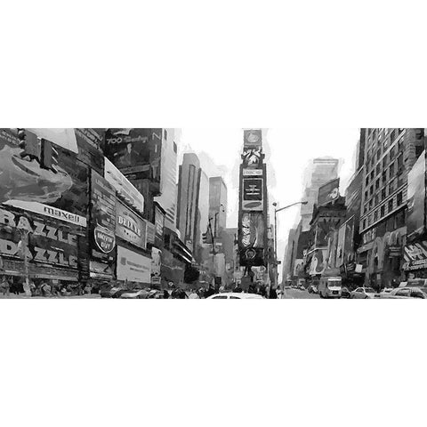 My lovely New York XXXV White Modern Wood Framed Art Print by Medeiros, Celito