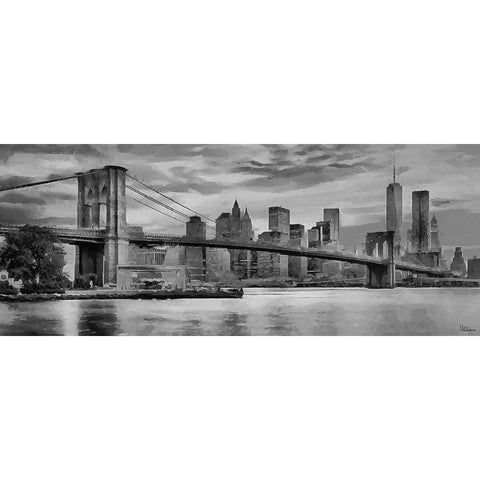 My lovely New York XXXIX Black Modern Wood Framed Art Print by Medeiros, Celito