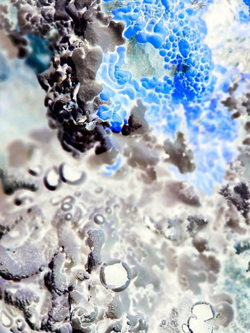 Texture Group III White Modern Wood Framed Art Print with Double Matting by Grayscale