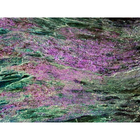 Purple Sediments Gold Ornate Wood Framed Art Print with Double Matting by Grayscale