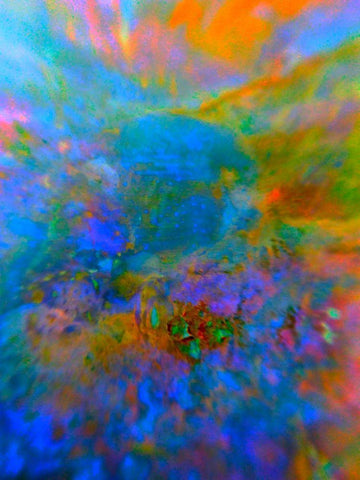 Color Pallet I Black Ornate Wood Framed Art Print with Double Matting by Grayscale