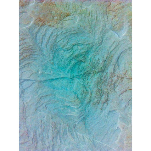 Sand Wall I Black Modern Wood Framed Art Print with Double Matting by Grayscale