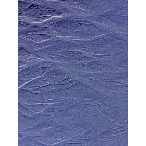 Blue Fibers I Black Modern Wood Framed Art Print with Double Matting by Grayscale