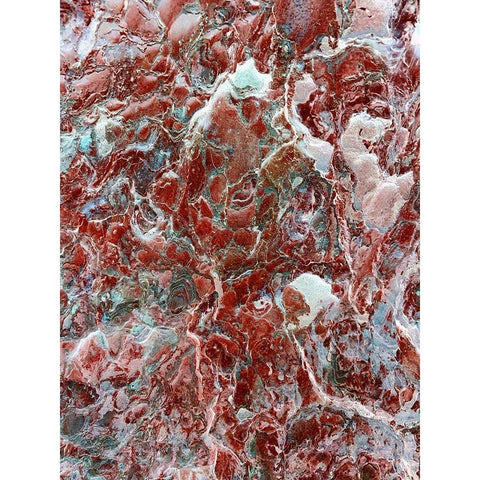 Red Texture I Black Modern Wood Framed Art Print with Double Matting by Grayscale