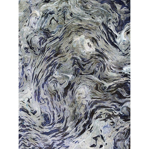 Texture Fluid I Black Modern Wood Framed Art Print by Grayscale