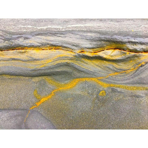 Eroded Sandstone III Black Modern Wood Framed Art Print with Double Matting by Grayscale