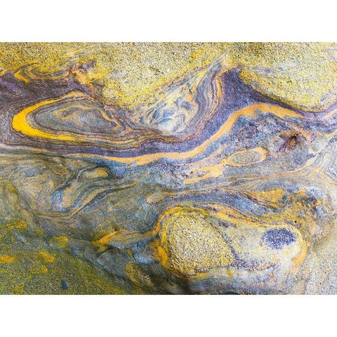 Eroded Sandstone IV Gold Ornate Wood Framed Art Print with Double Matting by Grayscale