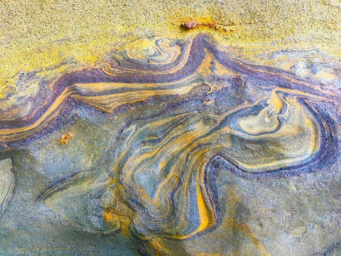 Eroded Sandstone V Black Ornate Wood Framed Art Print with Double Matting by Grayscale