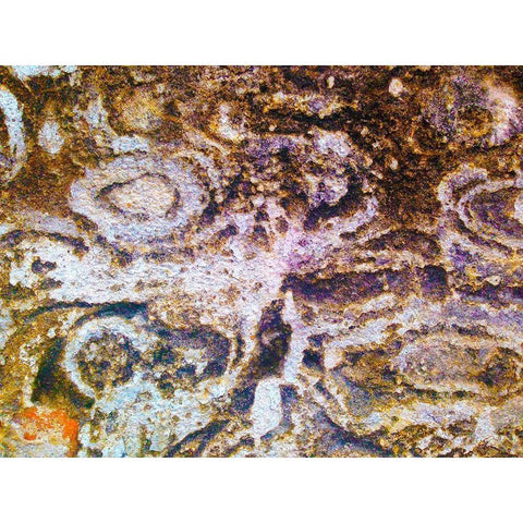 Eroded Stucco II Black Modern Wood Framed Art Print with Double Matting by Grayscale